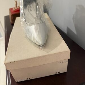 Elegant Silver Women's Heels By Fredericks Of Hollywood
